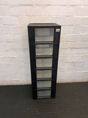 Tall Addis 6-Drawer Plastic Storage Unit — Good Working Order - 2ndhandwarehouse.com