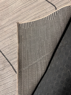 Geometric Diamond Pattern Area Rug — Used - Fair Condition - 2ndhandwarehouse.com