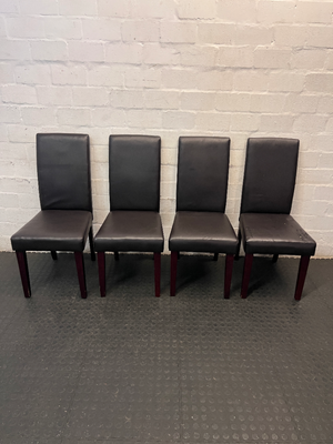 Modern Black Upholstered Dining Chair — Well Used Dining C - 2ndhandwarehouse.com