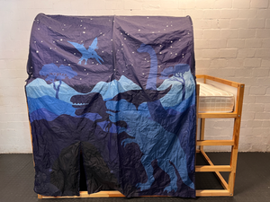IKEA KURA Reversible Wooden Bunk Bed With Mattress — Good Working Order