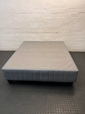 Sealy Grey Padded Queen Bed Base — Great Condition Bed Base