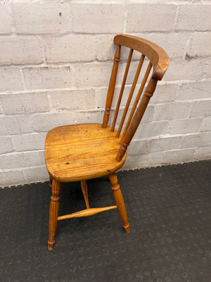 Vintage Windsor-Style Wooden Dining Chair