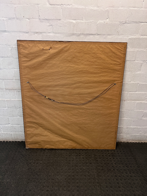 Large Carved Wooden Framed Portrait Artwork — Used; Fair Condition