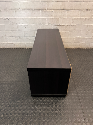 Dark Contemporary TV Unit with Two Cupboards