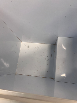 White Chest Freezer with Countertop Lid — Working; Fair Condition