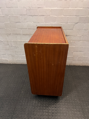 Vintage Mid-Century Style Wooden Chest of Drawers — Well Used Condition