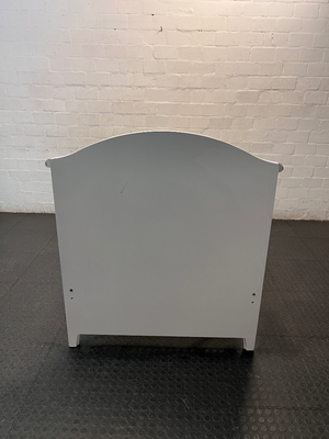 White Single Bed Frame with Slatted Base — Used Overall Good Condition