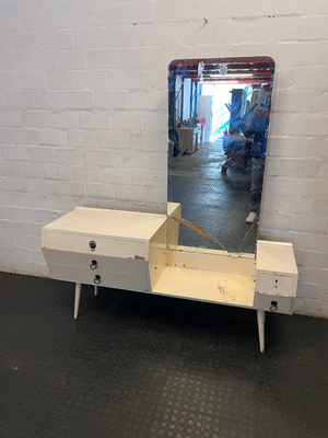 Vintage Mid-Century Asymmetrical Dressing Table - Restoration Project - 2ndhandwarehouse.com