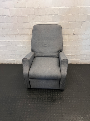 Lazy Boy Grey Fabric Recliner Armchair - Well Used - 2ndhandwarehouse.com