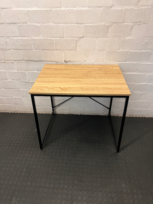 Industrial Style Side Table - Markings on Top - 2ndhandwarehouse.com