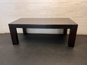 Coricraft 8 Seater Dining Table in Dark Wood Stain — Surface Scratches; Requires Sanding and Re-stain - 2ndhandwarehouse.com