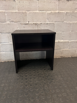 Dark Brown Minimalist Open Shelf Side Table — Well Used Fair C - 2ndhandwarehouse.com