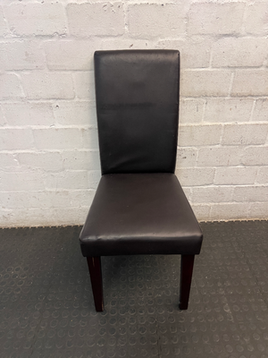 Modern Black Upholstered Dining Chair — Well Used Dining C - 2ndhandwarehouse.com
