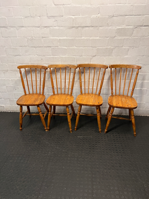 Vintage Windsor-Style Wooden Dining Chair