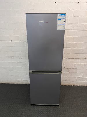 Hisense Metallic Silver Bottom Mount Fridge Freezer — Clean and Tested Fridge Freezer