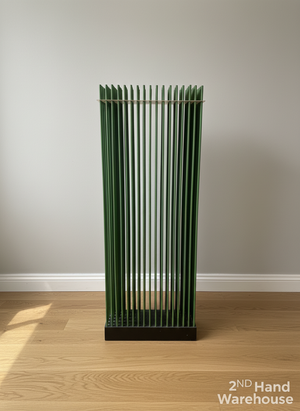 Mid-Century Modern Green Slat Room Divider / Screen