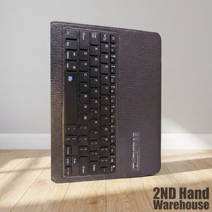 Portable Bluetooth Tablet Keyboard with Faux Leather Case
