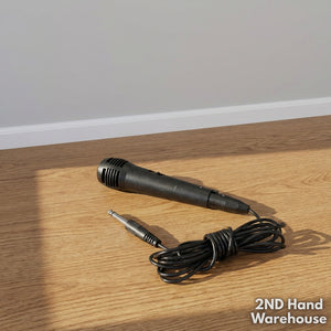 Classic Black Wired Handheld Microphone with 1/4" Jack