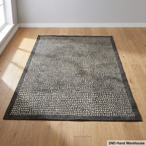Chic Grey & Cream Decofurn Cayman Pattern Area Rug 230 x 160cm