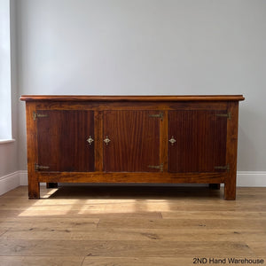 Elegant Vintage Wooden Sideboard with Ornate Hardware