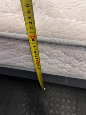 Double Bed & Mewar Iris Mattress - Grey Base (Staining & Scratches) - 2ndhandwarehouse.com