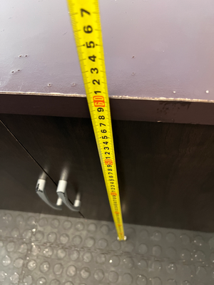 Decorfurn Dark Brown Storage Cabinet - Loose Backboard - 2ndhandwarehouse.com