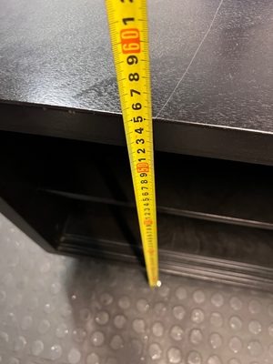 Low Profile TV Unit with Sliding Doors - Minor Scratches on Top - 2ndhandwarehouse.com