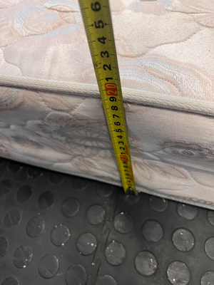 Quilted Cream Double Mattress - Visible Stains - 2ndhandwarehouse.com