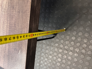 Industrial Style Side Table with Hairpin Legs - Damage to Leg - 2ndhandwarehouse.com