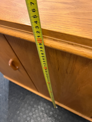 Solid Oak Three-Door Sideboard — Very Good Condition - 2ndhandwarehouse.com
