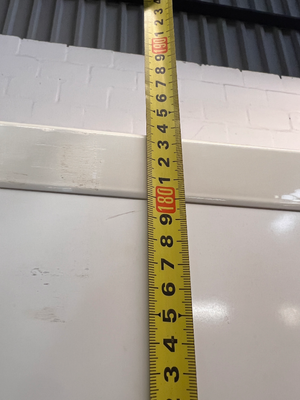 Fridge Master White Bottom Mount Fridge Freezer — Working Order with Scrapemarks in Freezer - 2ndhandwarehouse.com