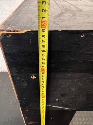The Sharks Branded Pine Bar Back Storage Unit — Visible Wear and Scuff M - 2ndhandwarehouse.com