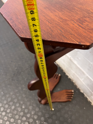 Carved Wooden Figurative Side Table - 2ndhandwarehouse.com