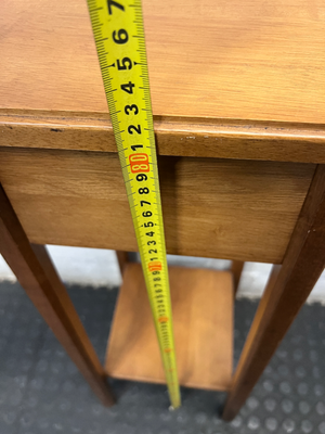 Tiered Wooden Plant Stand with Lower Shelf — Well Used Condition