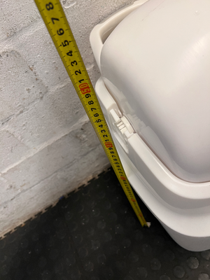 White Rotating Plastic Nappy Bin — Clean and Tested