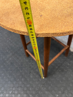 Round Wooden Tripod Side Table — Well Used Fair Condition