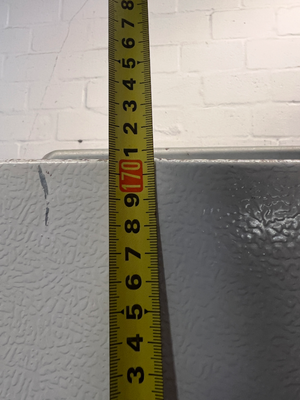 White LG Side-by-Side Fridge Freezer — Good Working Order with Dents on Doors