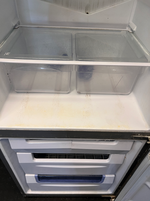 Sleek Silver Whirlpool Double Door Fridge/Freezer - 2ndhandwarehouse.com