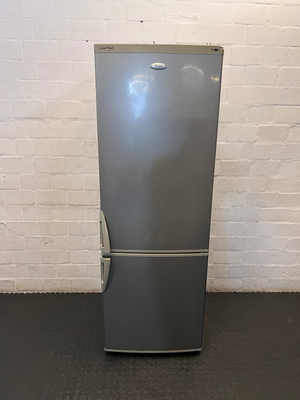 Sleek Silver Whirlpool Double Door Fridge/Freezer - 2ndhandwarehouse.com