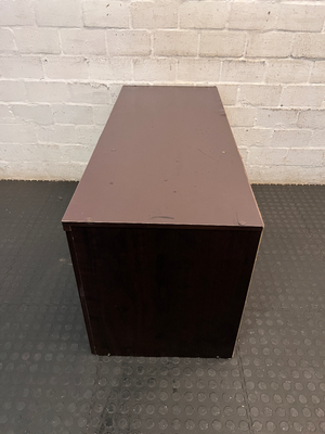 Decorfurn Dark Brown Storage Cabinet - Loose Backboard - 2ndhandwarehouse.com