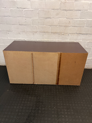 Decorfurn Dark Brown Storage Cabinet - Loose Backboard - 2ndhandwarehouse.com