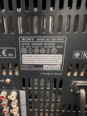 Sony Home Theater Speaker System - Well Used with Surface Dust - 2ndhandwarehouse.com