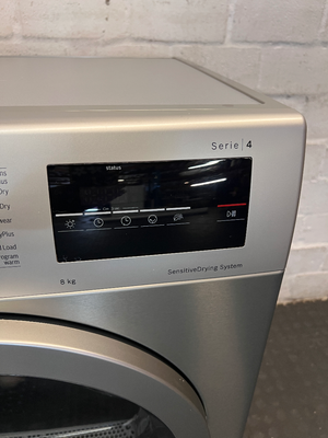 Bosch Serie 4 8kg Tumble Dryer - Silver Metal - 2ndhandwarehouse.com