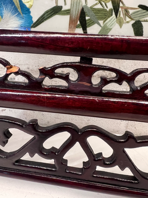 Ornate Oriental Style Standing Wooden Picture Frame - 2ndhandwarehouse.com