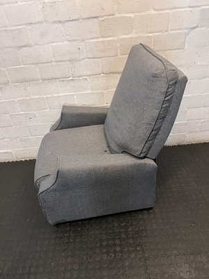 Lazy Boy Grey Fabric Recliner Armchair - Well Used - 2ndhandwarehouse.com