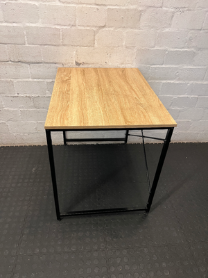 Industrial Style Side Table - Markings on Top - 2ndhandwarehouse.com