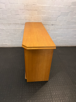 Solid Oak Three-Door Sideboard — Very Good Condition - 2ndhandwarehouse.com