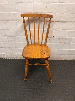 Vintage Windsor-Style Wooden Dining Chair