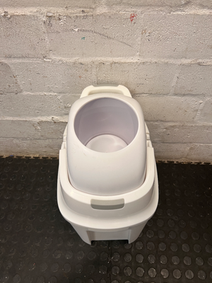 White Rotating Plastic Nappy Bin — Clean and Tested