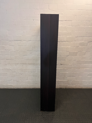Dark Wood Geometric Open Bookshelf — Good Working Order